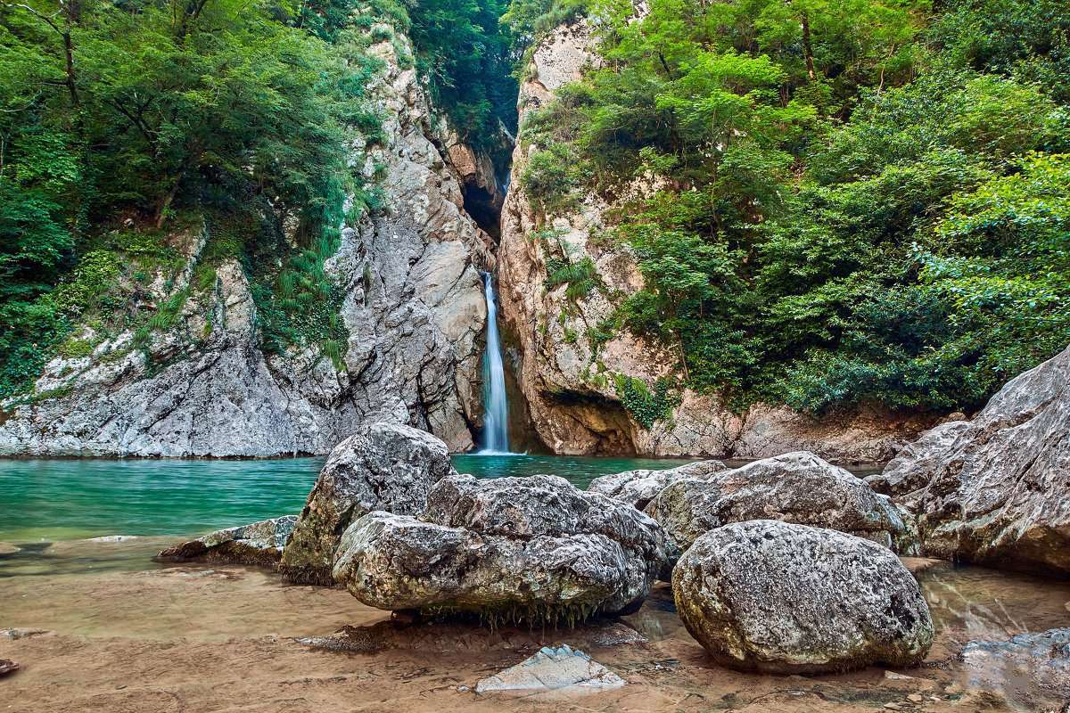 Агурские водопады в Сочи – как добраться самостоятельно из Сочи и Адлера,  фото, отзывы, маршрут