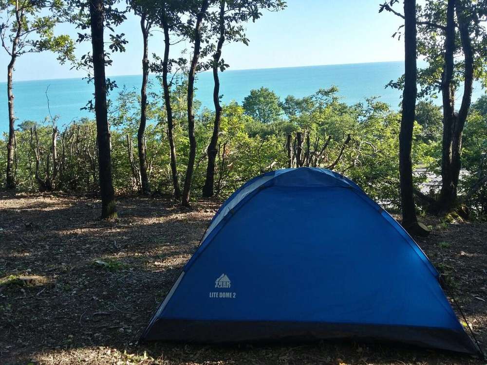 В палатках на черном море