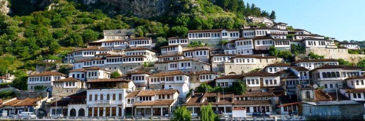 город Берат в Албании