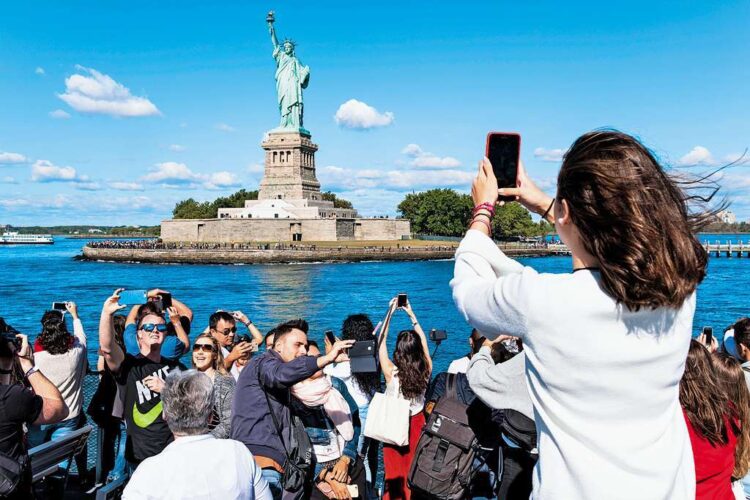туристы в США