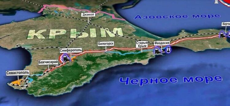 Схема трассы Таврида в Крыму