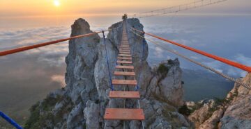 Подвесной мост на Ай Петри в Крыму: дорога в небо