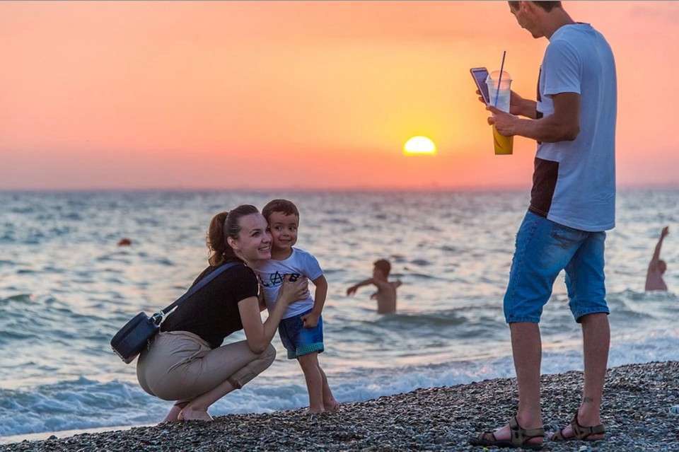 Крым отдых море люди