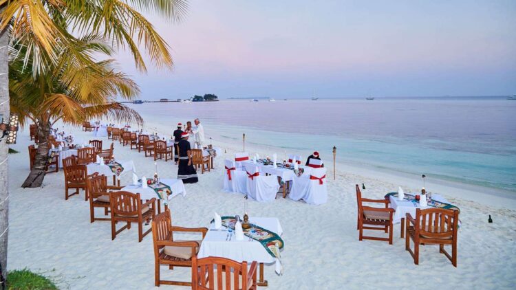 ресторан на Мальдивах на Новый год