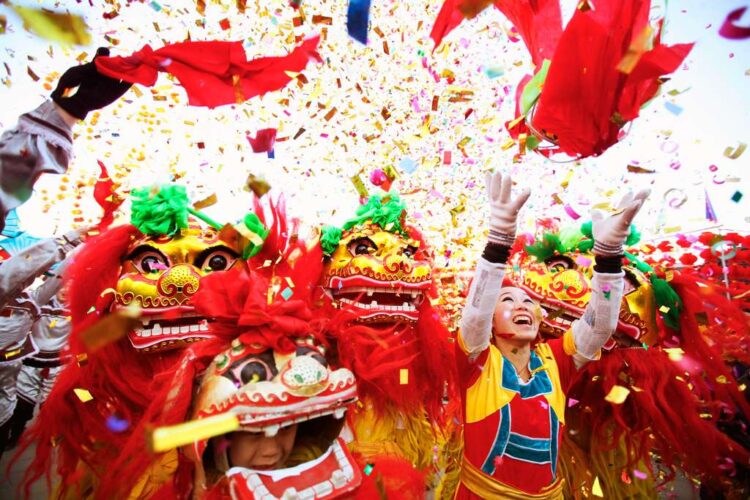 В Китае Новый год отмечают красочно