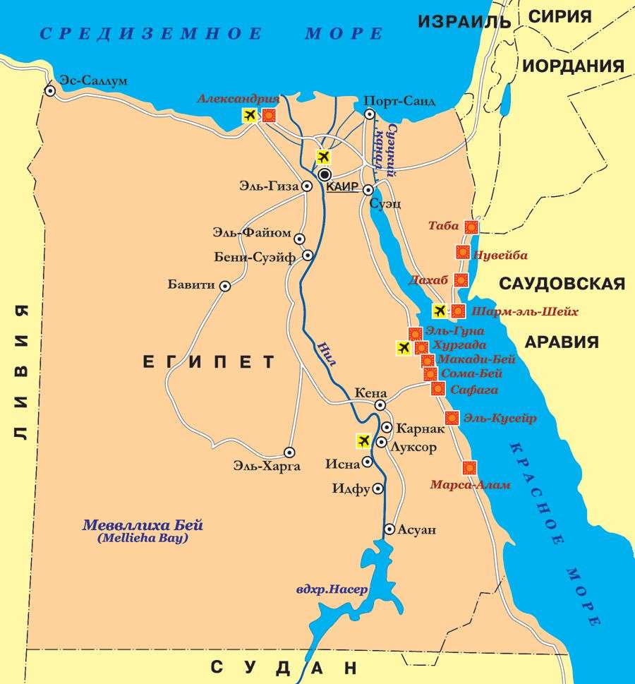египет на карте шарм эль шейх