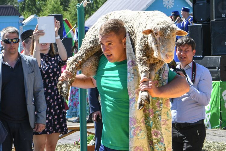 Народная сказка Батыр Боран оживает на празднике Сабантуя в Казани