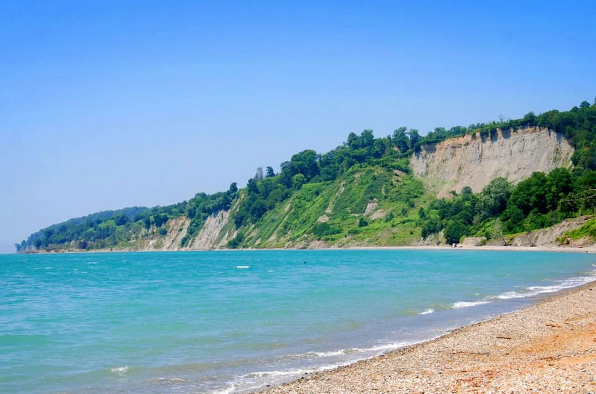 Гудаута Абхазия пляж золотой берег