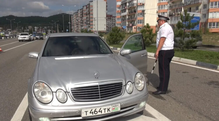 Дорожная полиция в Абхазии
