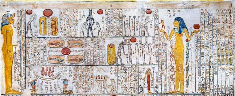 Фрески в гробницах Долины царей в Луксоре