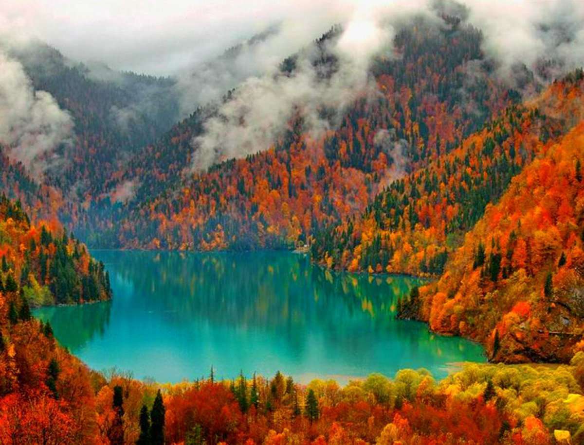 Озеро Рица ноябрь Абхазия ноябрь