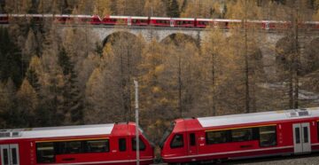 В Швейцарии запустили гигантский поезд из ста вагонов, который попал в Книгу рекордов Гиннеса