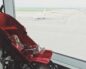 Младенец в коляске в аэропорту
