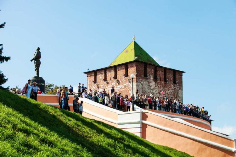 Туристы в Нижнем Новгороде