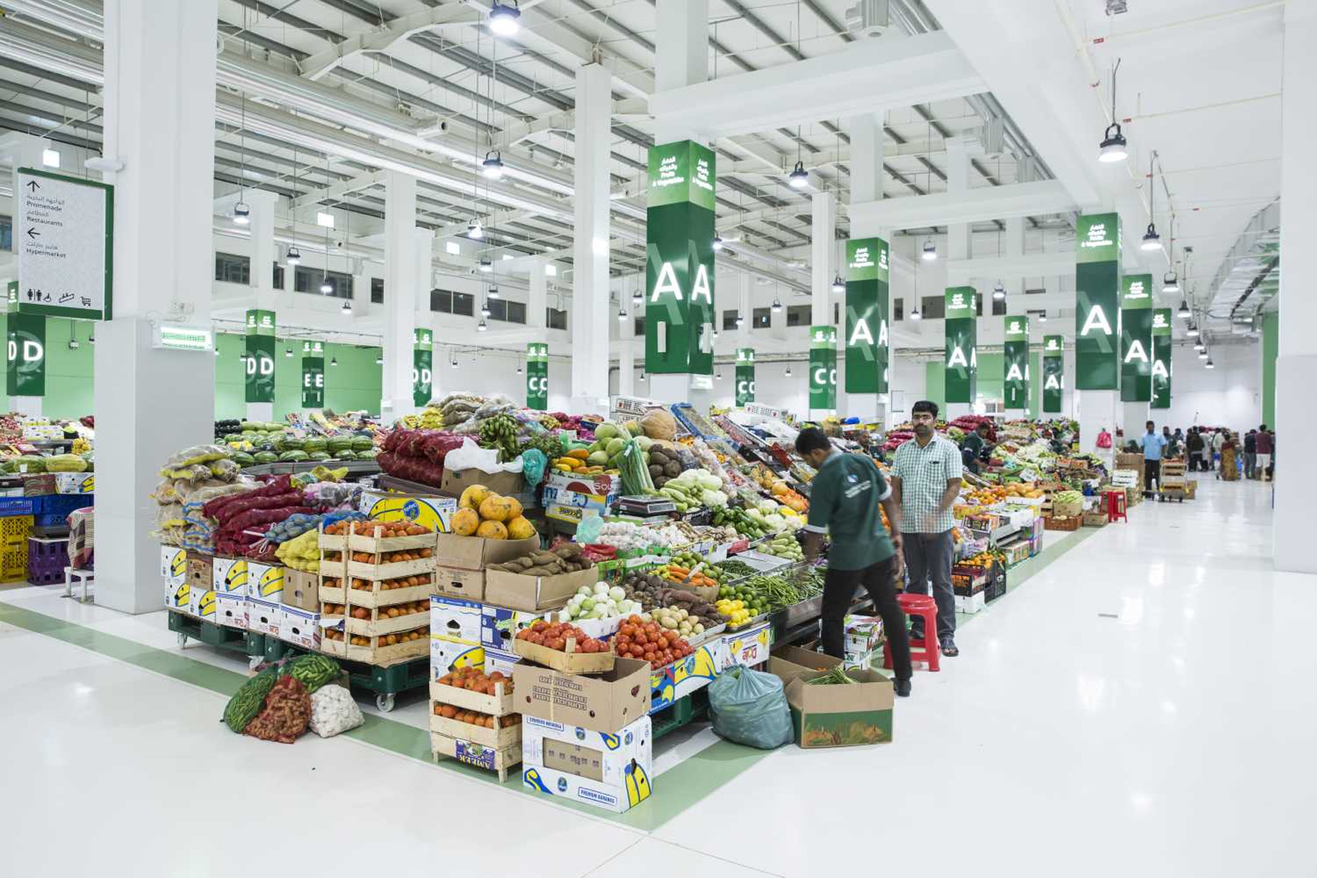Крытый рынок в Дубае. Grandiose supermarket Dubai. Uae market