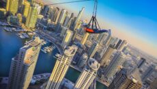 Зиплайн XLine в Дубае — полёт с небоскрёба над районом Дубай Марина
