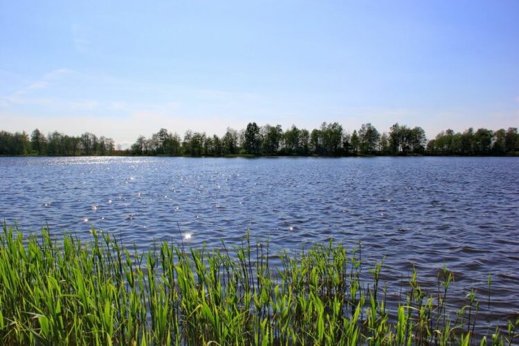 Вид на Голубые озера рядом с Калининградом