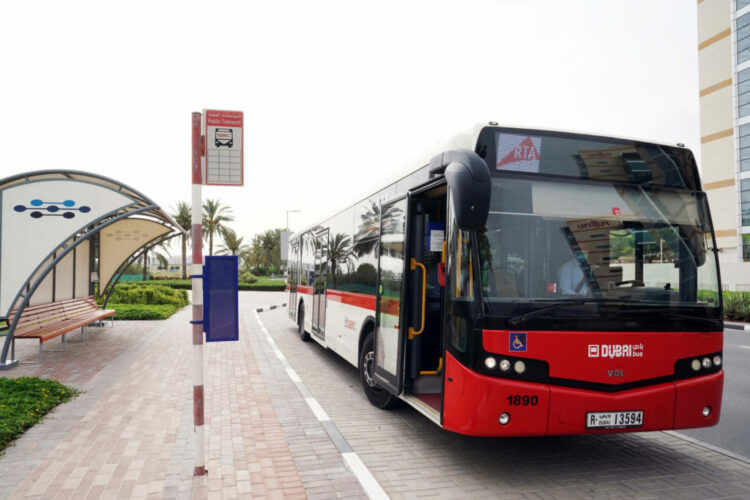 маршрутный автобус Шарджа-Дубай