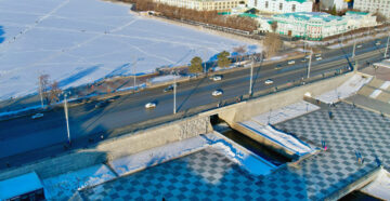 Плотинка в Екатеринбурге — плотина Городского пруда на реке Исеть
